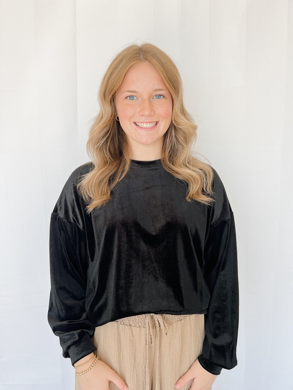 Black Velvet Top